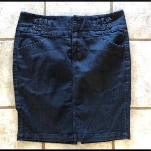 Torrid Dark Wash Denim Pencil Skirt